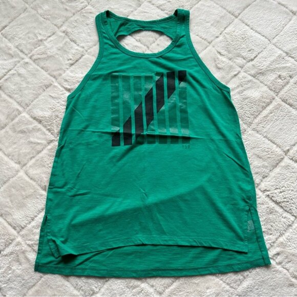 Victoria's Secret VSX | Green "Player" Open Back Tank Top | Size Extra Small - Picture 2 of 7